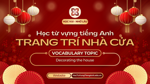 vocabulary topic decorating the house